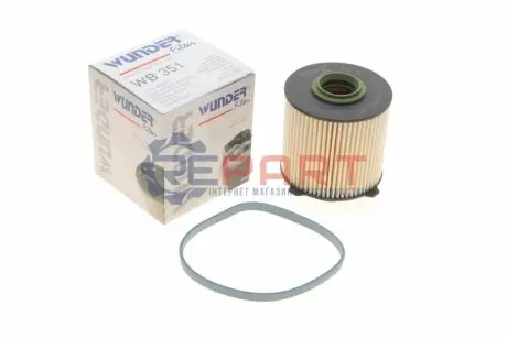 Фильтр топлива CHEVROLET CRUZE 1,7D/2,0CDi 11-/ OPEL ASTRA J 1,3-2,0CDTi, INSIGIA 2,0CDTi WUNDER FILTER WB351 Купить в Украине