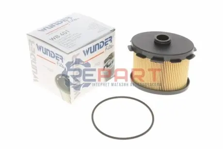 Фільтр паливний Citroen Berlingo/Peugeot Partner 1.9D (DW8) 98 WUNDER FILTER WB401 Купити в Україні