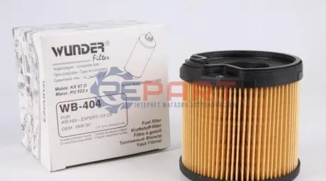 Фільтр паливний Fiat Scudo/Citroen Jumpy/Peugeot Expert 2.0JTD/HDi 99-04 (с-ма Bosch) WUNDER FILTER WB404 Купити в Україні