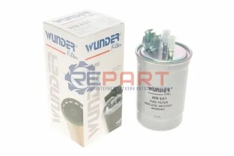 Фільтр паливний Fiat Doblo 1.9JTD 01 WUNDER FILTER WB651 Купити в Україні