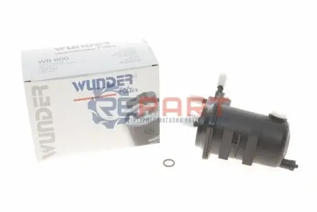 Фільтр паливний Renault Kangoo 1.5DCI (під датчик води) WUNDER FILTER WB800 Купити в Україні