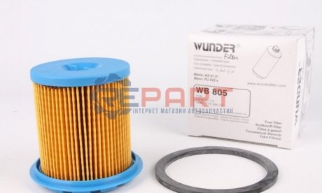 Фильтр топлива RENAULT CLIO,KANGOO,MEGANE 1.9D/TDi 97- WUNDER FILTER WB 805 (фото 1)