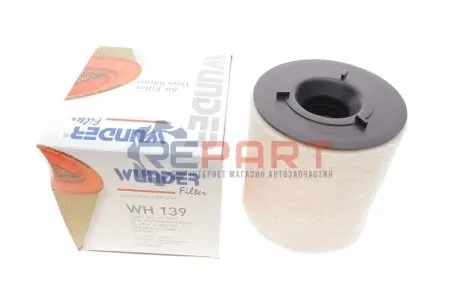 Фото Фильтр воздуха AUDI/ SEAT/ SKODA/ VW 1,6TDi 09- WUNDER FILTER (WH139) изображение 1