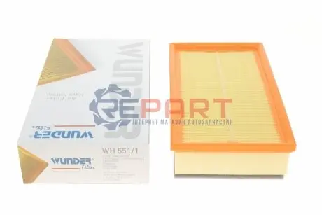 Фільтр повітряний Ford Connect 02- (з поролоном) WUNDER FILTER WH 551/1 Купити в Україні