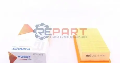 Фото Фільтр повітряний Fiat Tempra/Tipo -95 WUNDER FILTER (WH 605) зображення 1