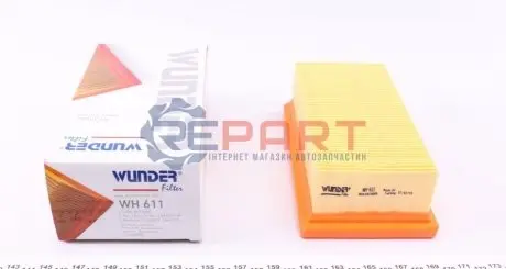 Фільтр повітряний Fiat Panda/Tipo/Uno 0.9-1.1 86 WUNDER FILTER WH 611 Купити в Україні