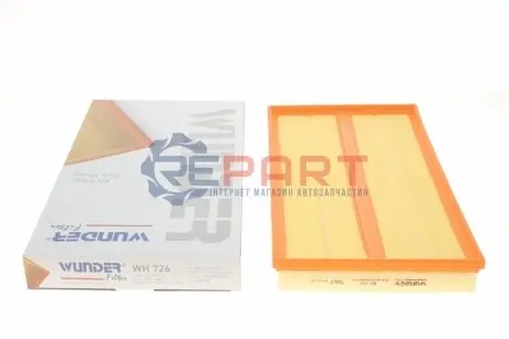 Фото 1 — Фільтр повітряний MB Vito (W639) 2.2CDI 03- WUNDER FILTER (WH726) Фото Фільтр повітряний MB Vito (W639) 2.2CDI 03- WUNDER FILTER (WH726) зображення 1