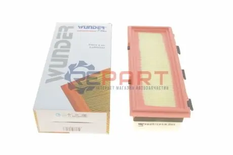 Фото Фільтр повітряний Renault Kangoo 1.9D (на защёлках) WUNDER FILTER (WH 805) зображення 1