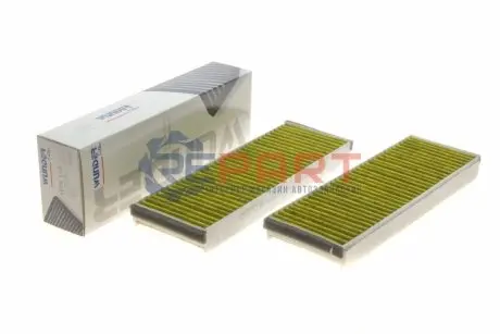 Фільтр салону Audi A6 2.0/2.7TDI 04- (вугільний) (к-кт 2 шт.) WUNDER FILTER WPK119 Купити в Україні