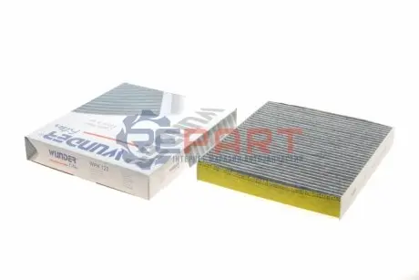 Фільтр салону Skoda Fabia/Roomster/VW Polo 99-10 (вугільний) WUNDER FILTER WPK122 Купити в Україні