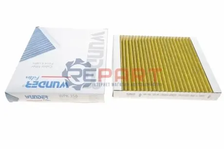 Фото Фільтр салону Opel Astra K/Insignia B 15- (вугільний) WUNDER FILTER (WPK358) зображення 1
