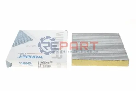 Фото Фільтр салону Citroen Berlingo/Peugeot Partner 1.1-2.0HDI -08 (вугільний) WUNDER FILTER (WPK 404) зображення 1