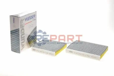 Фото Фільтр салону Citroen C3/Peugeot 207/208 09- (вугільний) WUNDER FILTER (WPK 409) зображення 1