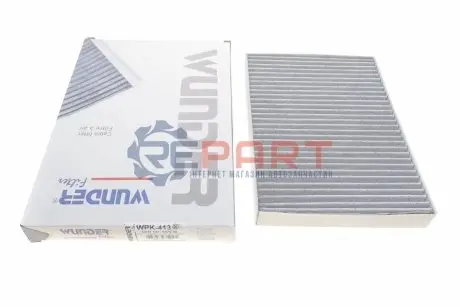 Фото Фільтр салону Citroen C5/Peugeot 407 04- (вугільний) WUNDER FILTER (WPK413) зображення 1