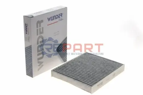 Фільтр салону Ford Fiesta 01-10/ Fusion 02-12 (вугільний) WUNDER FILTER WPK507 Купити в Україні