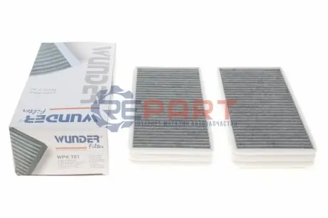 Фільтр салону MB E-class (W210) (к-кт 2шт.) (вугільний) WUNDER FILTER WPK 701 Купити в Україні