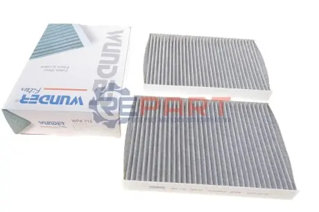 Фільтр салону MB S-class (W221/C216) 05- (вугільний) (к-кт 2шт.) WUNDER FILTER WPK 715 Купити в Україні