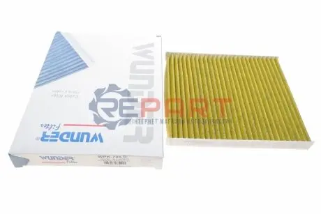 Фільтр салону Skoda Fabia/Roomster/VW Polo 99-10 (вугільний) WUNDER FILTER WPK 720 Купити в Україні