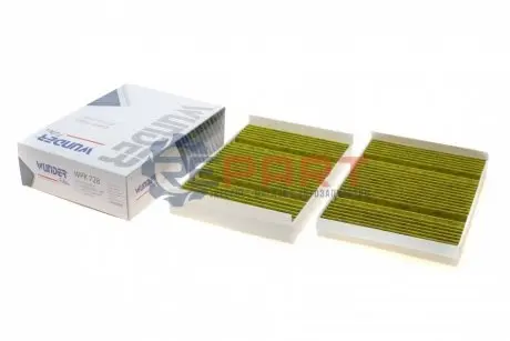 Фільтр салону MB S-class (W222/C217) 13- (вугільний) (к-кт 2шт.) WUNDER FILTER WPK728 Купити в Україні