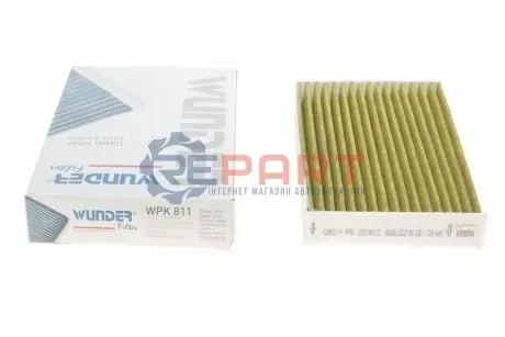 Фото 1 — Фільтр салону Renault Megane III 08- (вугільний) WUNDER FILTER (WPK 811) Фото Фільтр салону Renault Megane III 08- (вугільний) WUNDER FILTER (WPK 811) зображення 1
