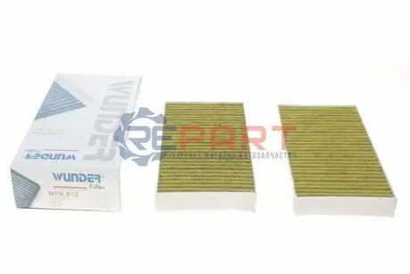 Фільтр салону Renault Laguna III 07- (вугільний) WUNDER FILTER WPK812 Купити в Україні