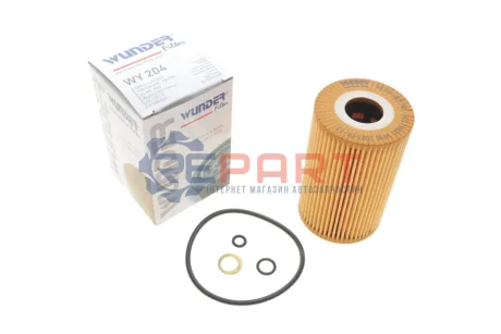 Фільтр масляний BMW 3 (E36) 1.6/1.8/1.9 95 WUNDER FILTER WY 204 Купити в Україні