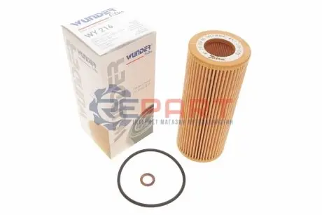 Фільтр масляний BMW 3 (E46)/ 5 (E60/E61) 2.0 D 03- WUNDER FILTER WY 216 Купити в Україні