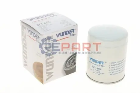 Фото Фільтр масляний Fiat Ducato/Iveco 2.5D/2.8D WUNDER FILTER (WY404) зображення 1