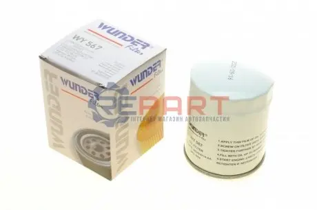 Фільтр масляний Ford Transit 2.0TDCI 15 WUNDER FILTER WY567 Купити в Україні