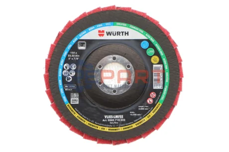 Диск пелюстковий флісовий RED PERFECT 3D, FINE, D125, 22,23 mm, ZEBRA {арт. } WURTH 0585710322 Купити в Україні