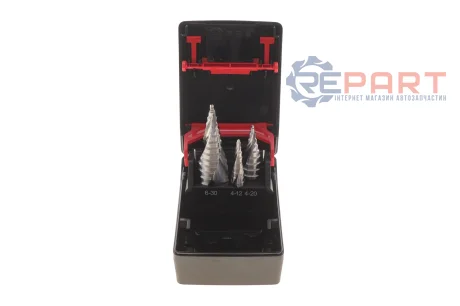 Набір ступінчастих свердел HSS SMART STEP, (D4-30 mm), 3 шт., ZEBRA {арт. } WURTH 0694450003