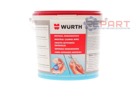 Салфетки влажные очистительные (универсальные) (90 ед.) WURTH 089090090
