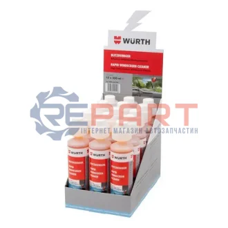 Омивач вітрового скла, літній, концентрат 1:100, 250 ml WURTH 0892333250 Купити в Україні