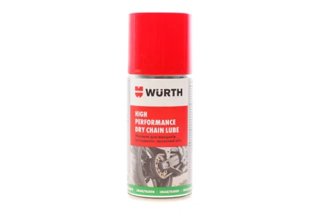 Смазка для цепей мотоциклов DRY CHAIN LUBE (150ml) WURTH 089301514