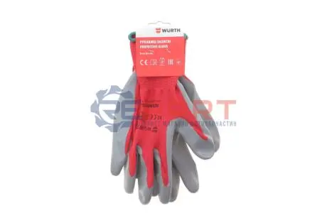 Рукавиці захисні з нітриловим покриттям RED NITRILE (Т.11) WURTH 0899403111 Купити в Україні