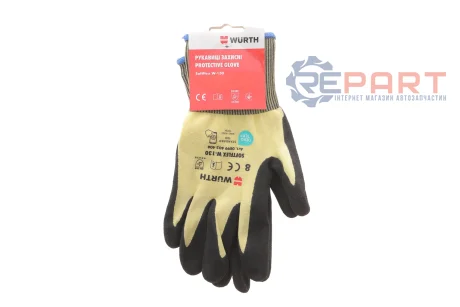 Рукавиці для захисту від порізів SOFTFLEX W-130, LEVEL B, нітрил, пара, р.8 {арт. } WURTH 0899403408