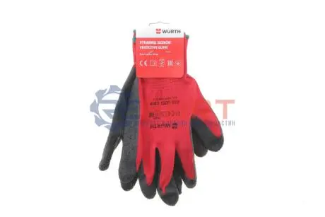 Рукавиці захисні з латексним покриттям RED LATEX GRIP (Т.11) WURTH 0899408211 Купити в Україні