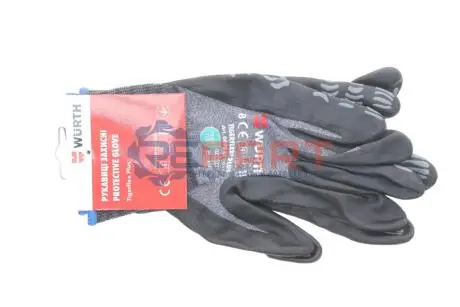Рукавиці захисні TIGERFLEX PLUS, нейлон, покриття нітрил, пара, р.8 WURTH 0899411018 Купити в Україні