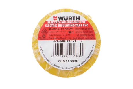 Ізострічка жовта (15mmx10m) WURTH 0985107