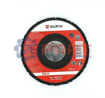Диск шліфувальний нейлоново-карбідний D125х22,2 mm, RED LINE WURTH 1668322125 Купити в Україні
