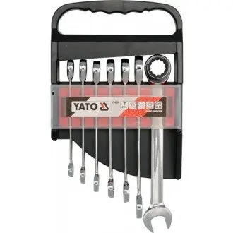 Набор ключей комбинированных с трещоткой YATO YT-0208