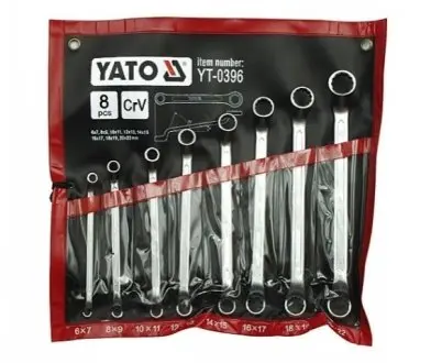 Набір накидних ключів 8CZ.6-22MM YATO YT-0396