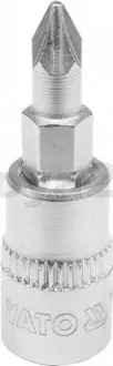 Торцевая головка с битой PZ1 1/4 L37MM YATO YT04417