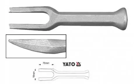 Съемник шаровых соединений YATO YT-0615