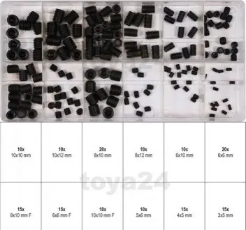 Набор винтов с внутрь. шестигранником YATO YT-06777