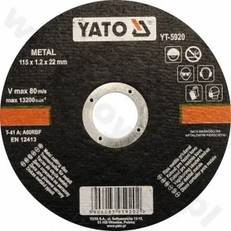Отрезной круг к металлу YATO YT5920