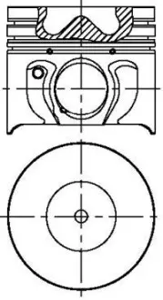 Поршень з пальцем (размер отв. 86.01 / STD) FORD MONDEO 2.0TDCI 00- (4цл.) (V185 Duratorq TDI 75-85-100PS, CD132 Duratorq TDI …) YENMAK 11-02033-000 Купити в Україні