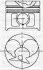 YENMAK Поршень с кольцами и пальцем (размер отв.. 87.00/STD) DB W124/W201 2.5-3.0D (OM 602A.911,961,962,993 31-03606-000