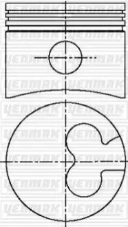 Поршень с кольцами і пальцем (размер отв. 82.50/STD) FORD Escort, Mondeo 1.8TD (RFN / RFK / RVA / RFL / RFA / RFU / RFM / RFS / RF…) YENMAK 31-03777-000 Купити в Україні