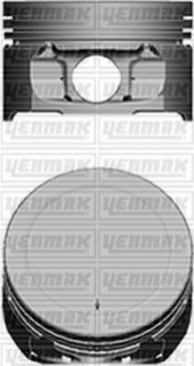 Поршень с кольцами и пальцем (размер отв. 78.5/STD) Berlingo 1.6 (4цл.) (TU5JP4, NFU, NFX Euro 3) YENMAK 31-04101-000